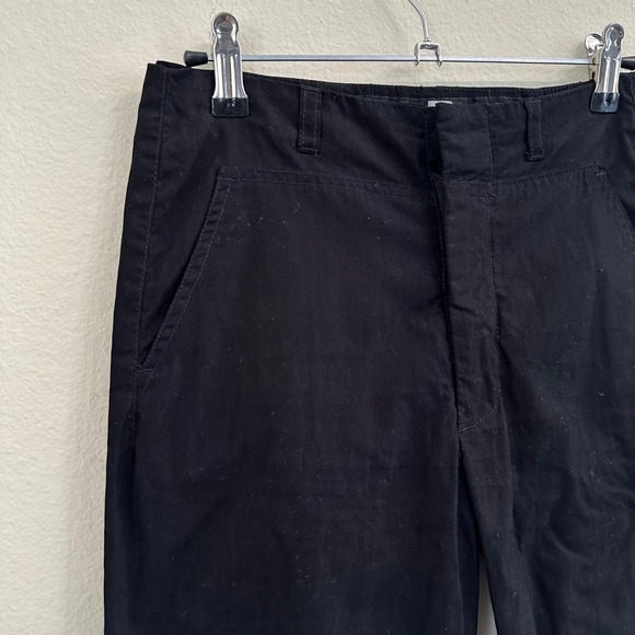 Marithe Francois Trouser Pants Women Size 4 Cotton Black Minimalist Casual Relax - Picture 5 of 10